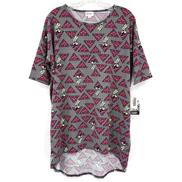 LulaRoe Disney Minnie Mouse Irma Oversize Tunic Style Short Sleeve T-Shirt SMALL - Picture 1 of 8